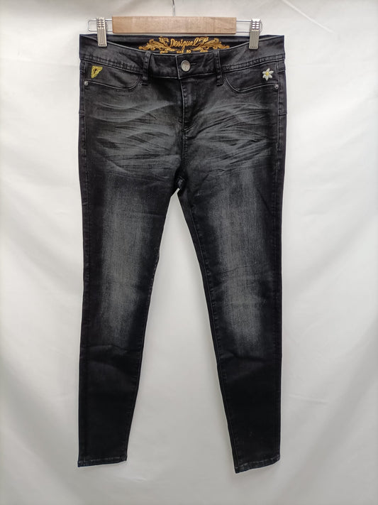 DESIGUAL. Black denim size 40