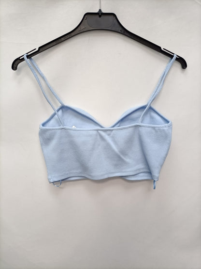 ZARA. Croptop azul T.s