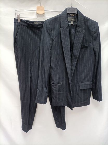 MANGO. Striped suit blazer Ts