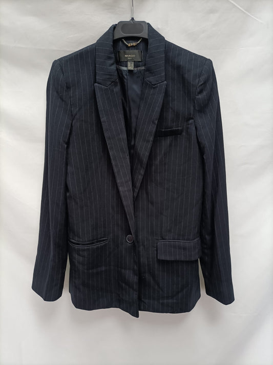 MANGO. Striped suit blazer Ts