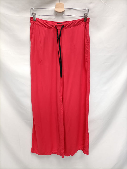 MANGO.Red wide leg pants Ts