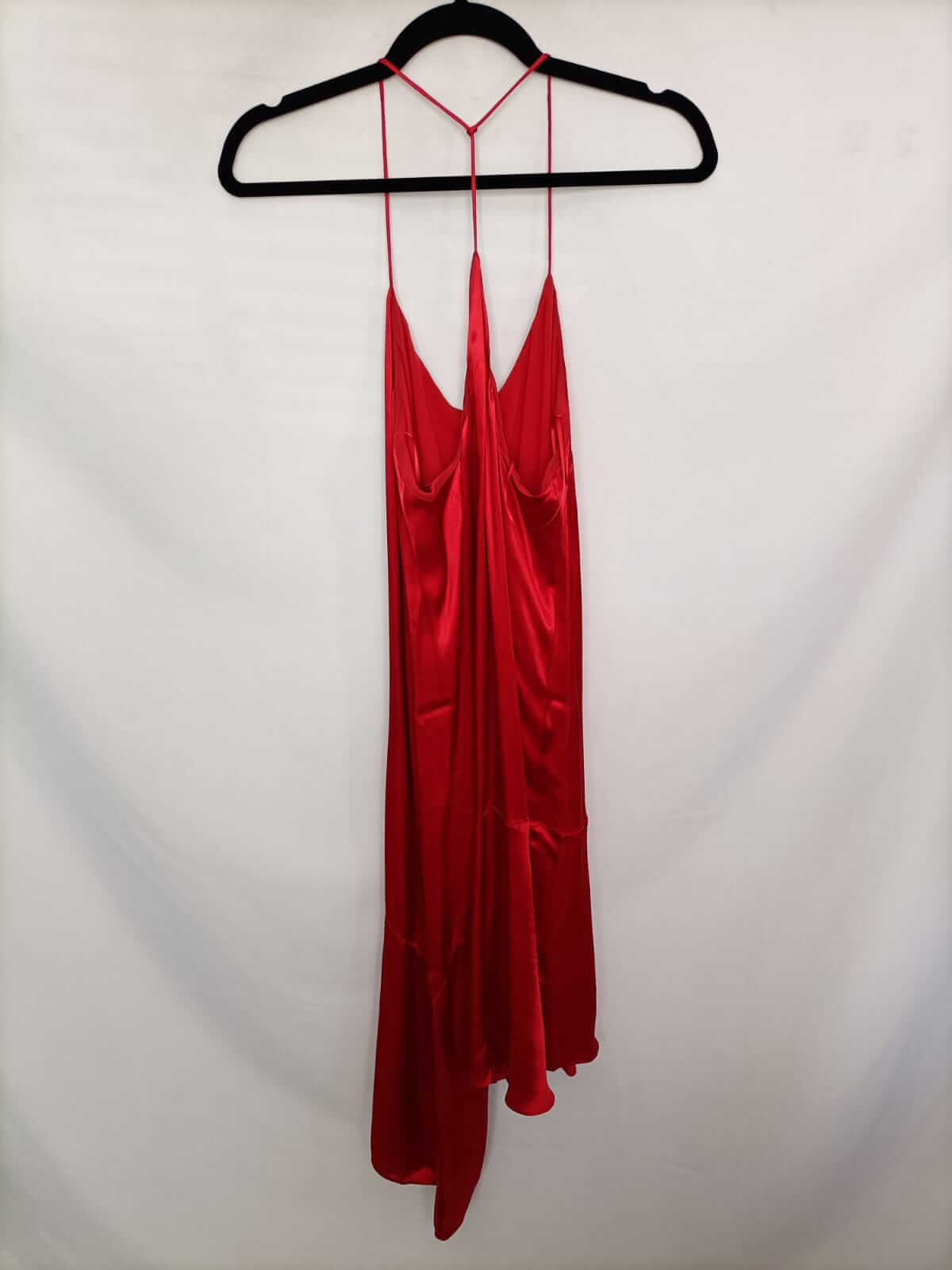 MANGO.Vestido midi satinado T.s