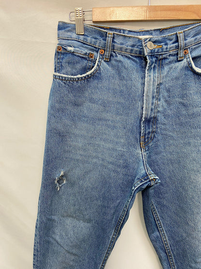 ZARA. Jeans with ripped details S.38
