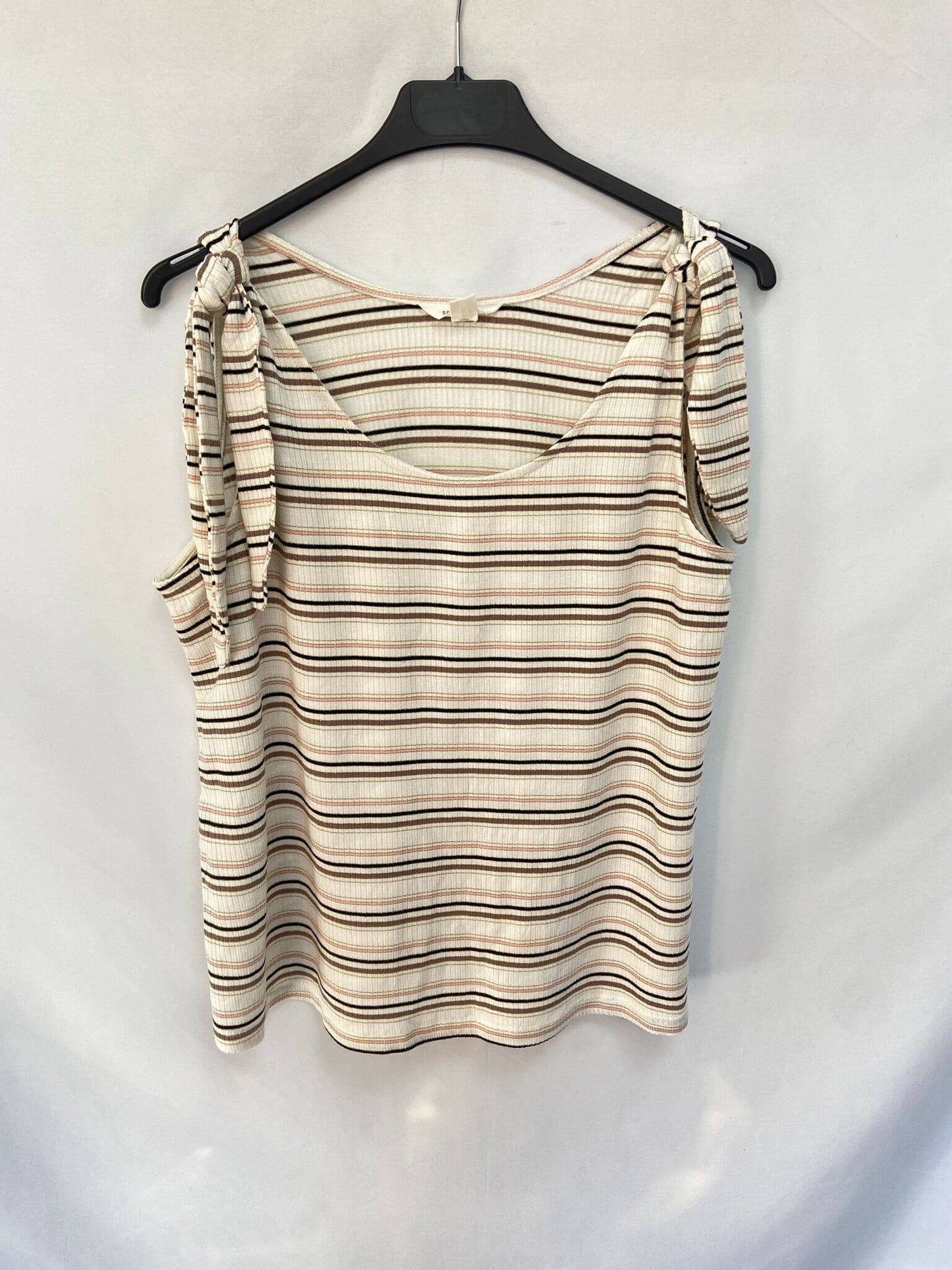 SPRINGFIELD. Striped ribbed T-shirt TL