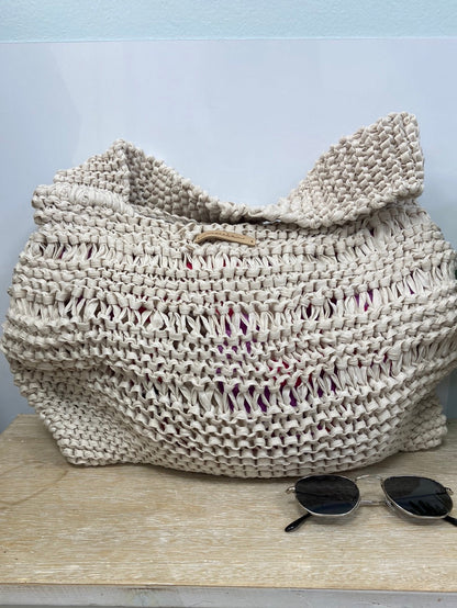 MARAÑA.Bolso tela trenzado