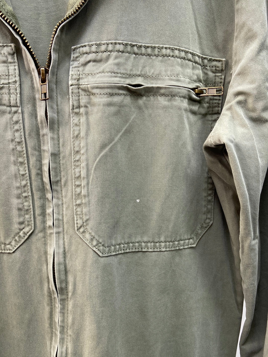 ZARA.Mono largo denim verde caqui T.S (TARA)