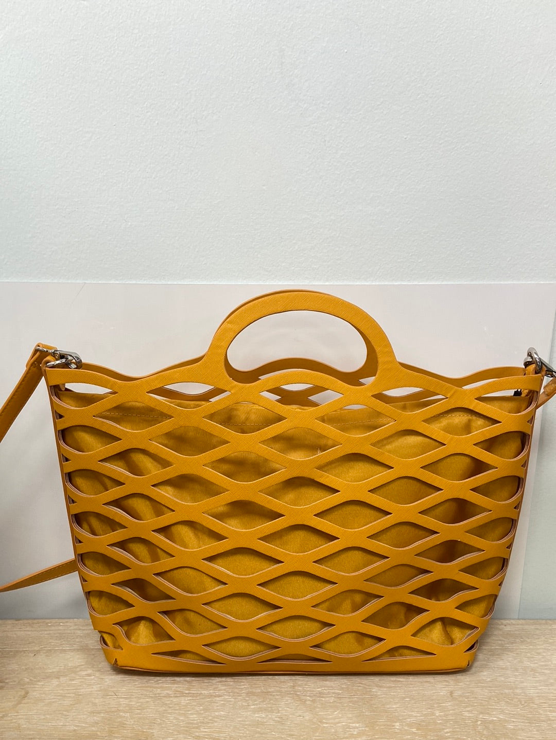 OTHERS. Oversized leather backpack