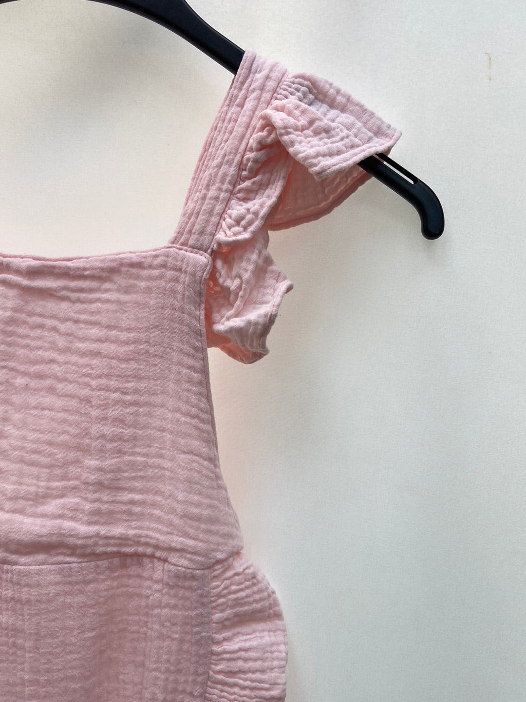 OMINI.Pink muslin dungarees size 2 years