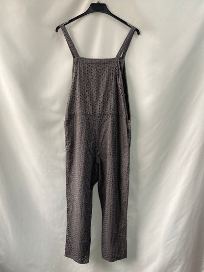 ZARA.Long grey dungarees TM
