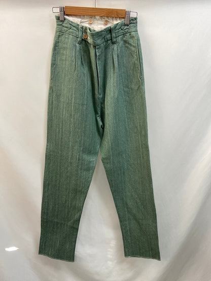 HECONCRETE. Heathered green slouchy pants T.xs