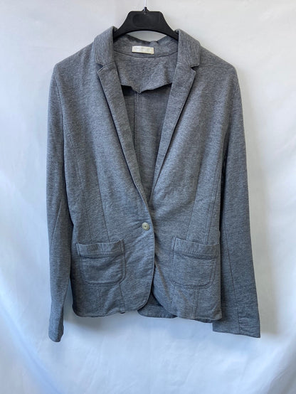 PROMOD.Gray cotton blazer S.38