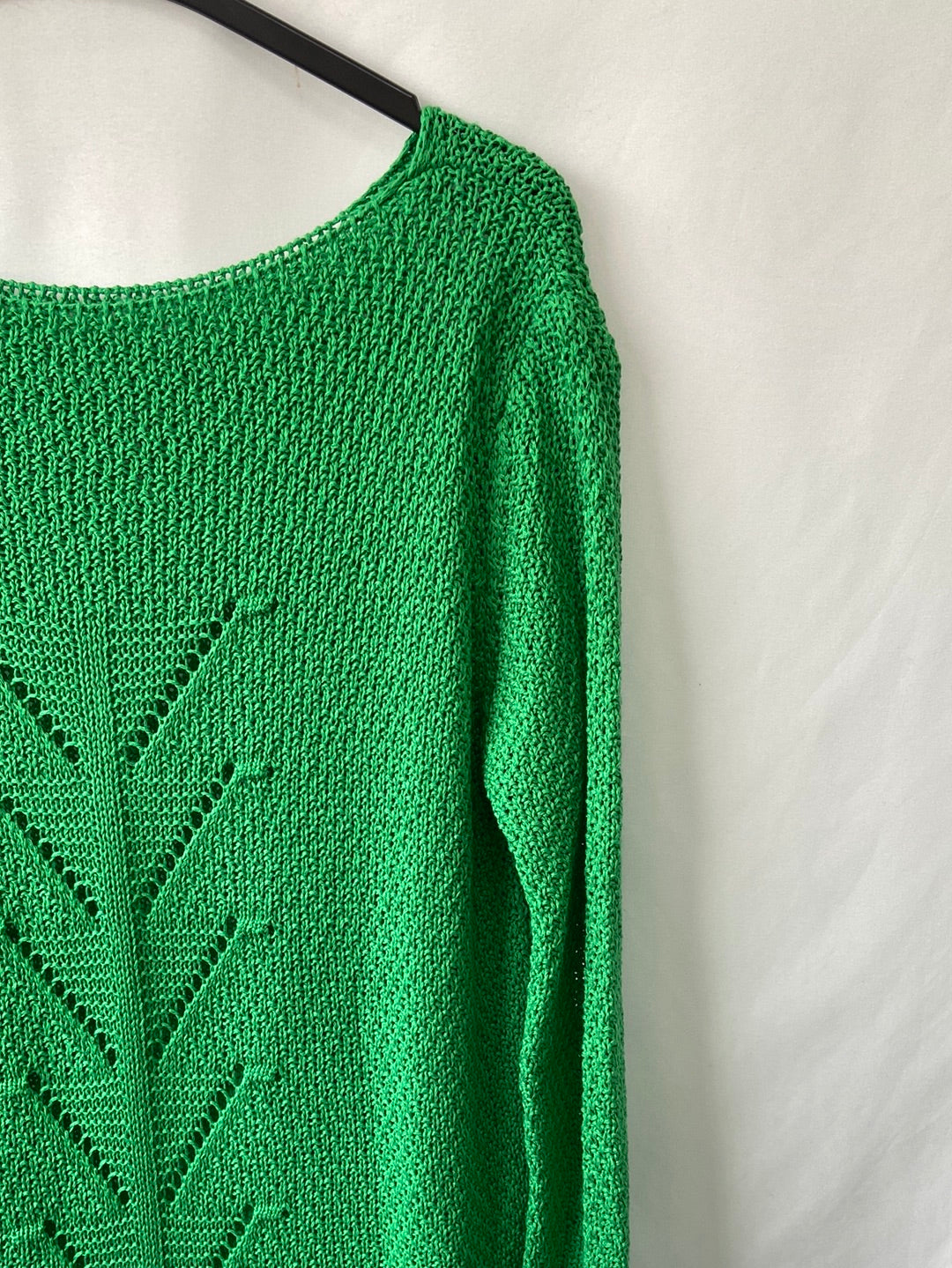 OTRAS.Jersey verde punto abierto T.M