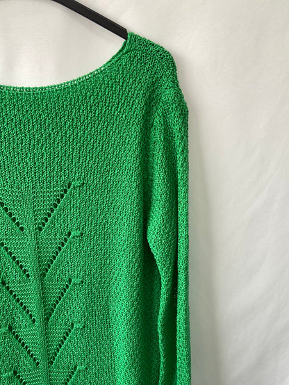 OTRAS.Jersey verde punto abierto T.M