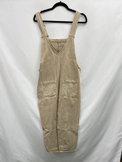 PULL&BEAR.Peto largo vaquero beige T.M