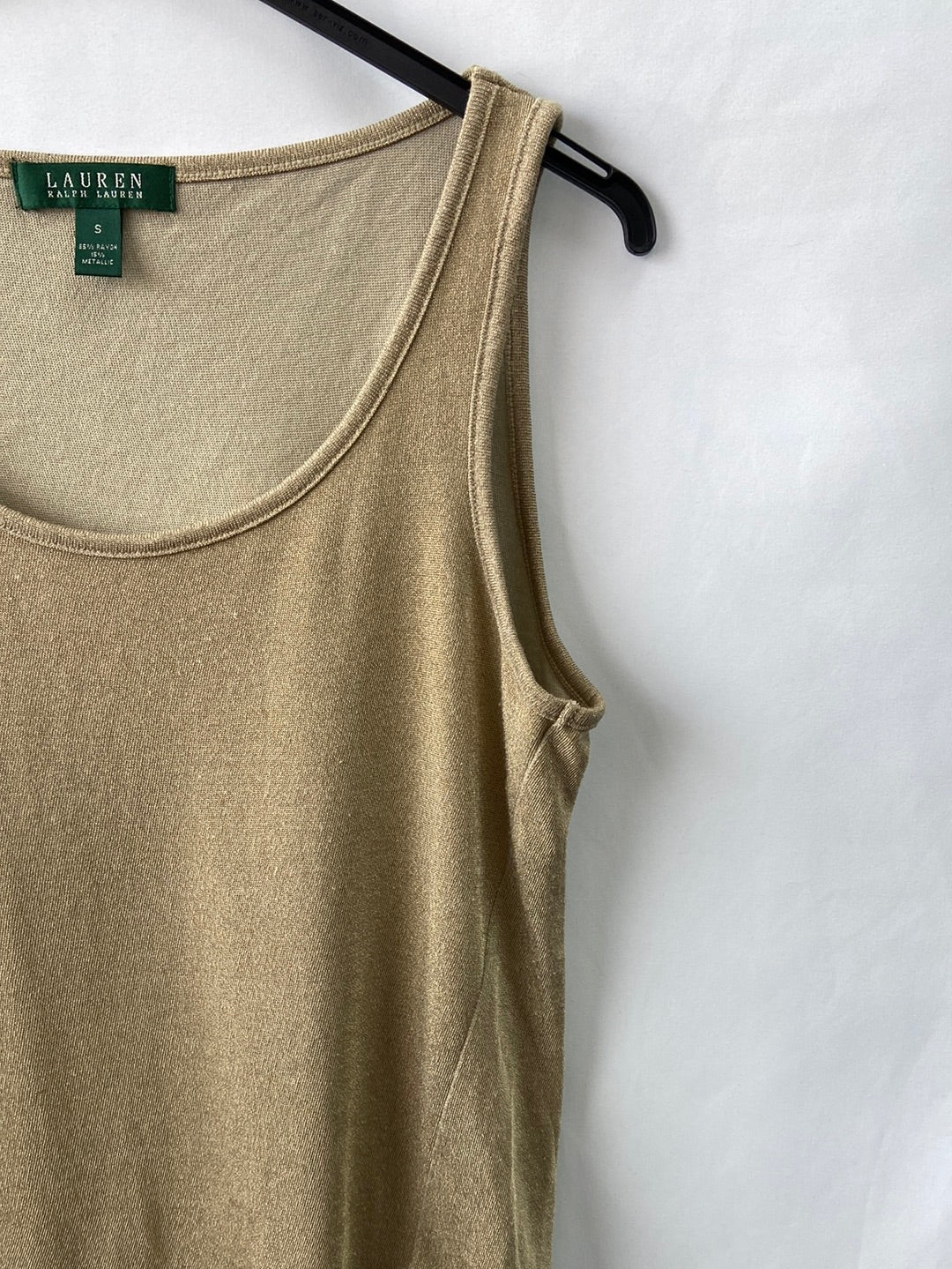 RALPH LAUREN. Top punto dorado T.s