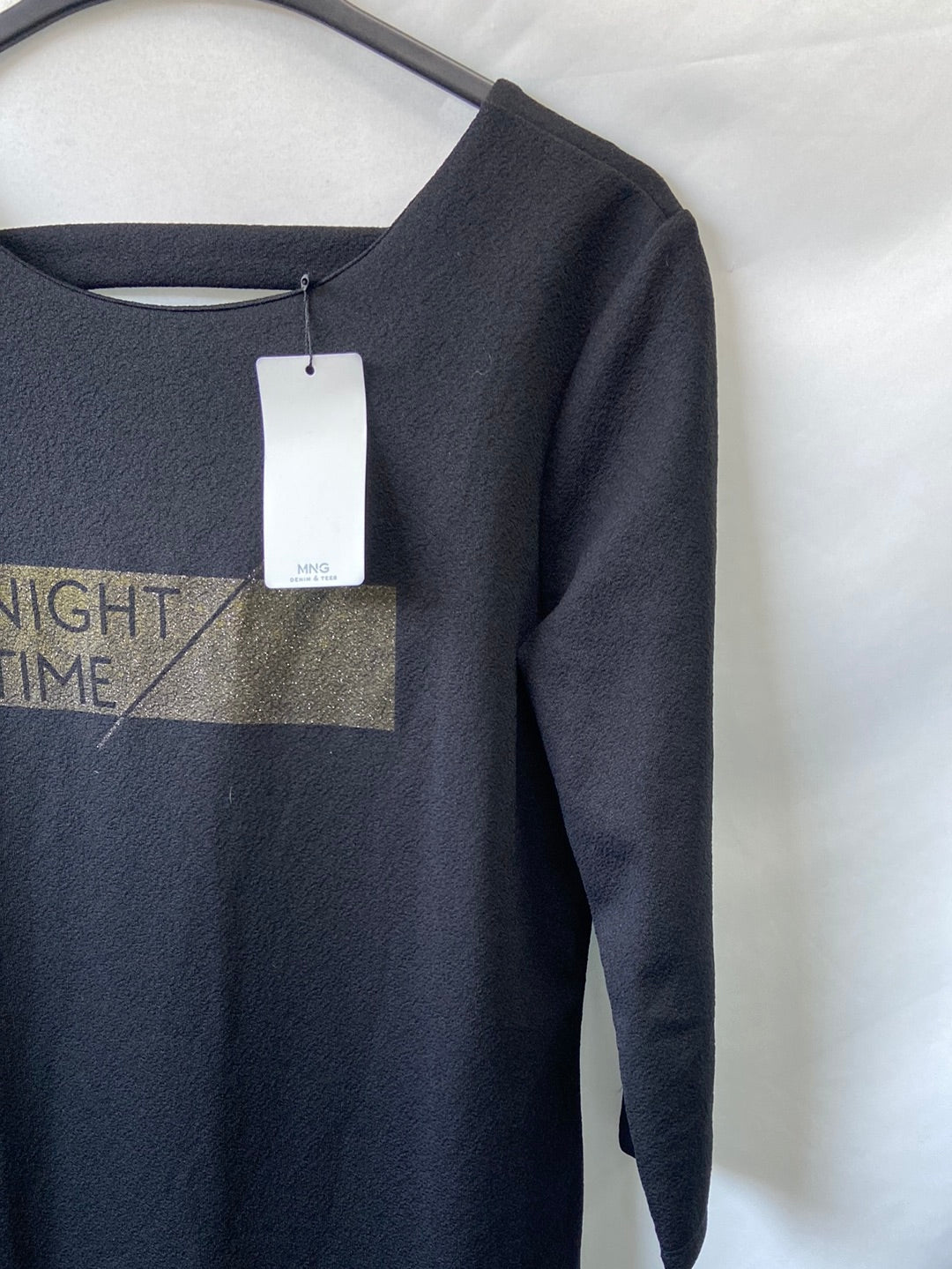 MANGO. Vestido negro T.M