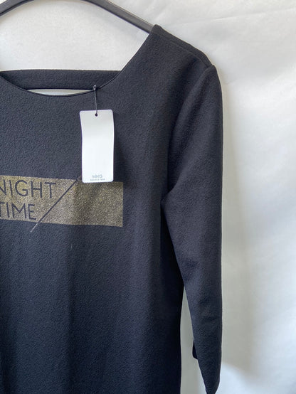 MANGO. Vestido negro T.M