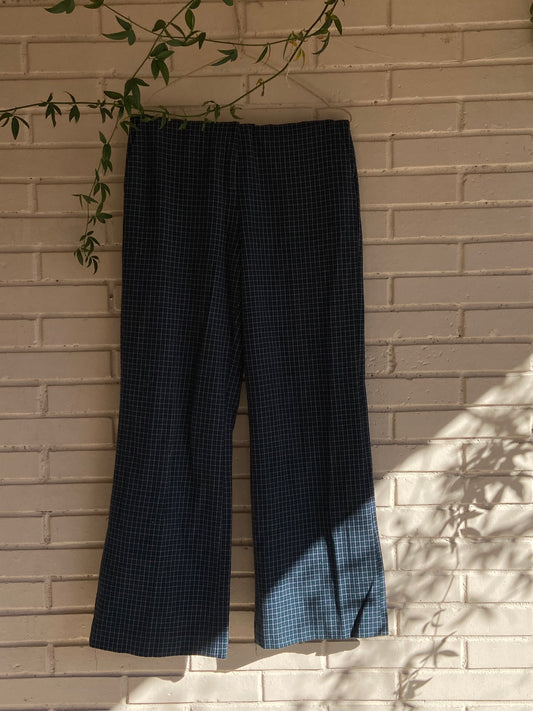 NICE THINGS. Pantalón cuadros acampanado T.36