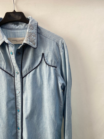 GOLDEN GOOSE.Camisa vaquera T.s