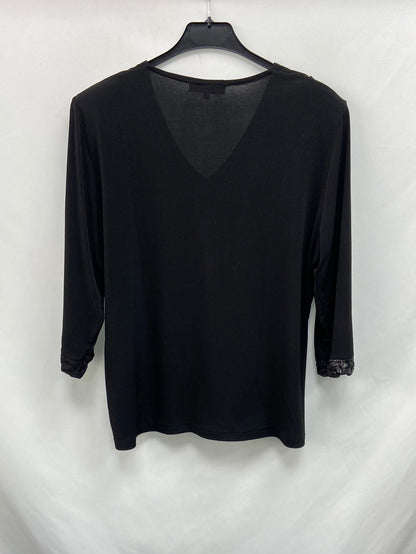 TANNATE.Top negro texturas T.50(M/L)