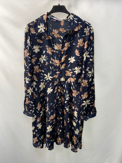 LM.Vestido camisero flores T.S