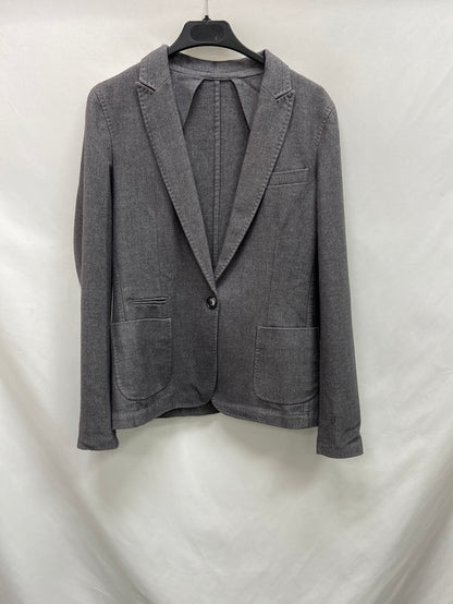 OTRAS.Blazer gris tipo lana T.S