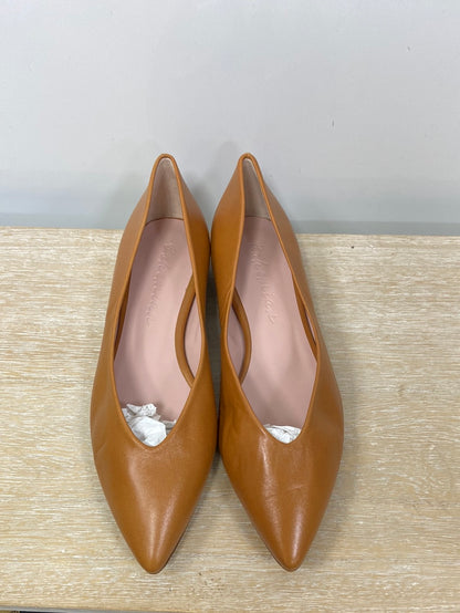 BOHEMIAN.Bailarinas camel piel T.38