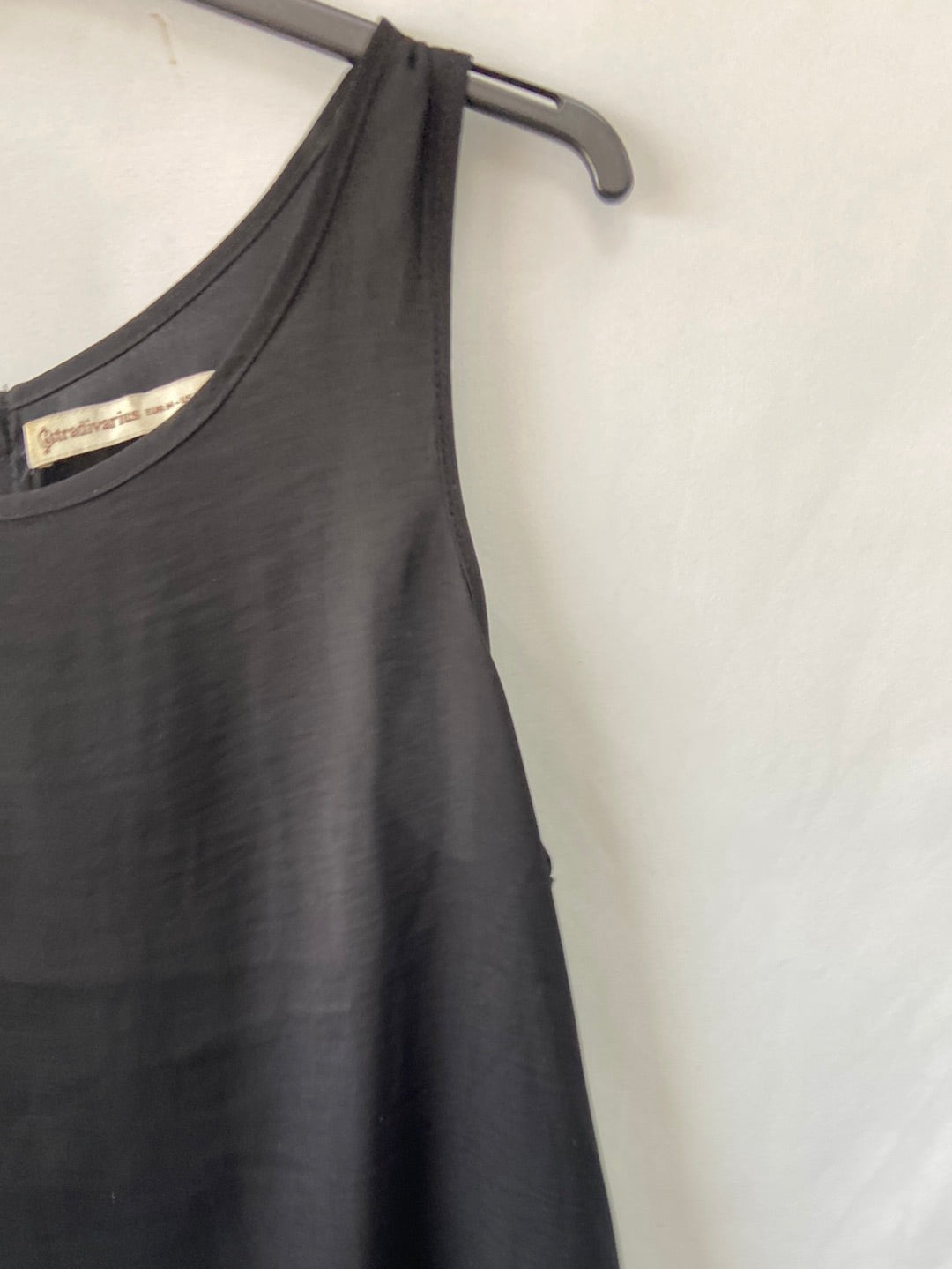 STRADIVARIUS.Top fluido negro T.M