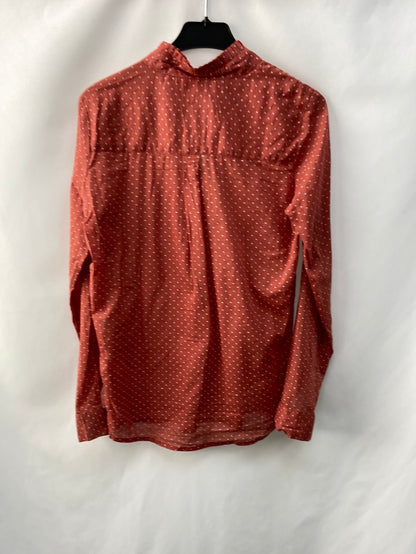 SFERA.Camisa teja cuello fruncido T.S