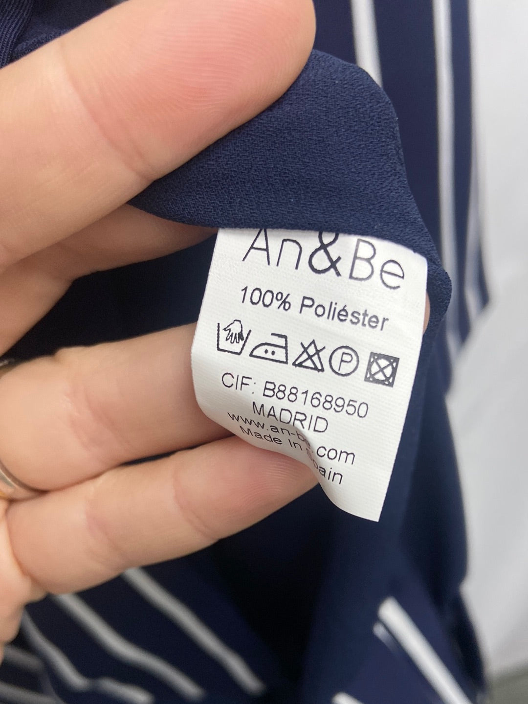 AN&amp;BE. Striped dress/blazer Tm