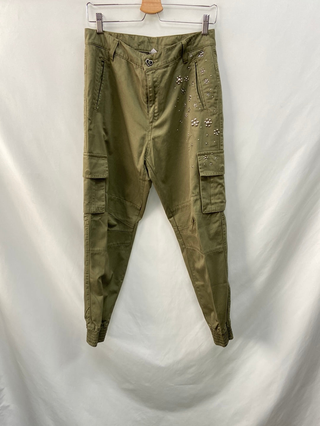 MY TWINSET. Green cargo pants size 38