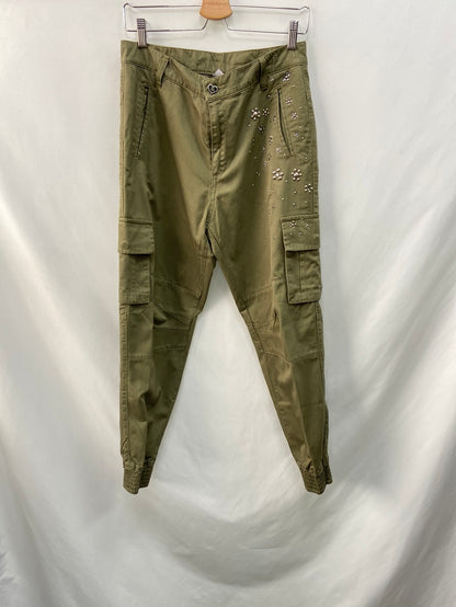 MY TWINSET. Green cargo pants size 38