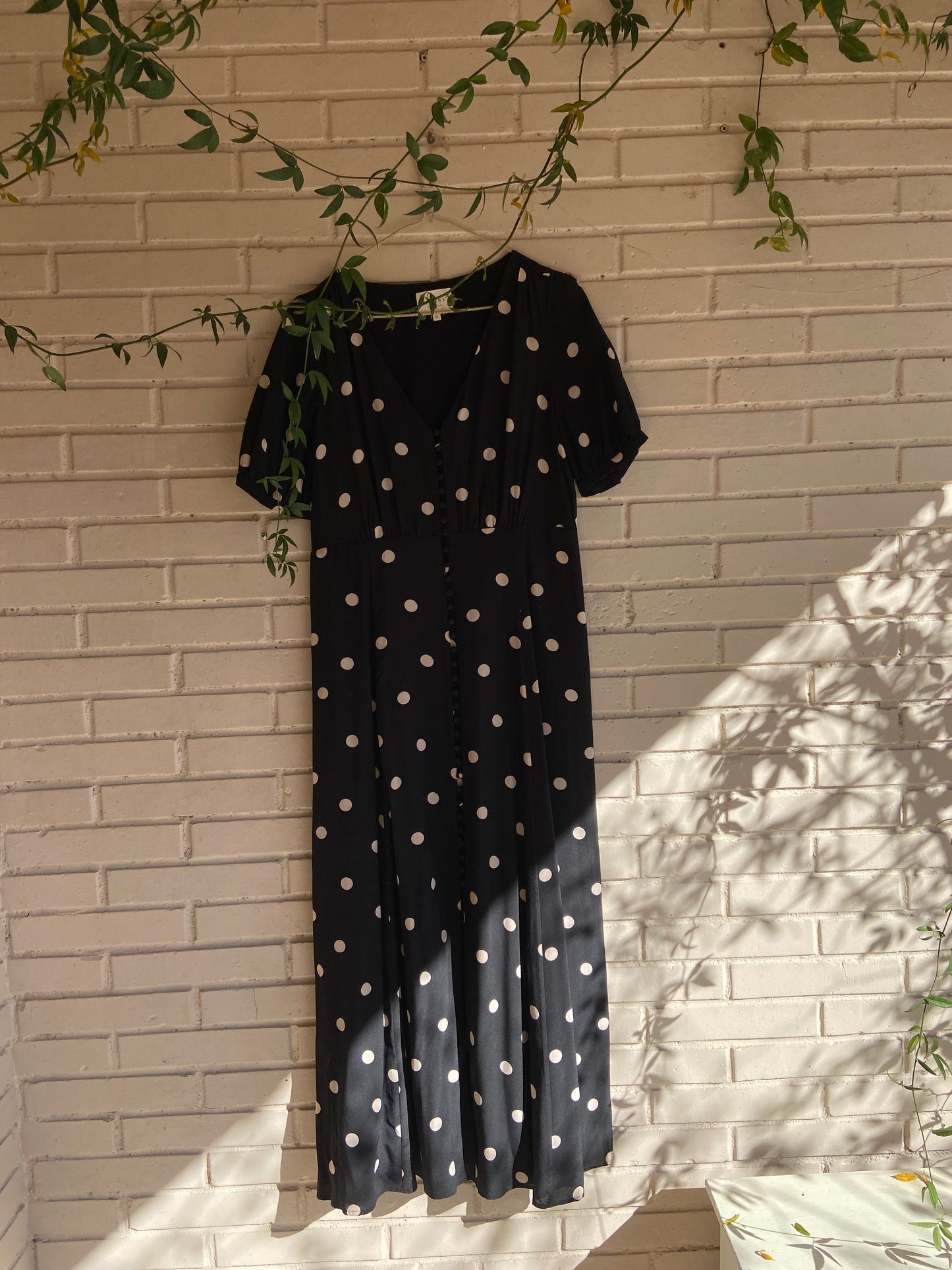 Vestido largo lunares T.36