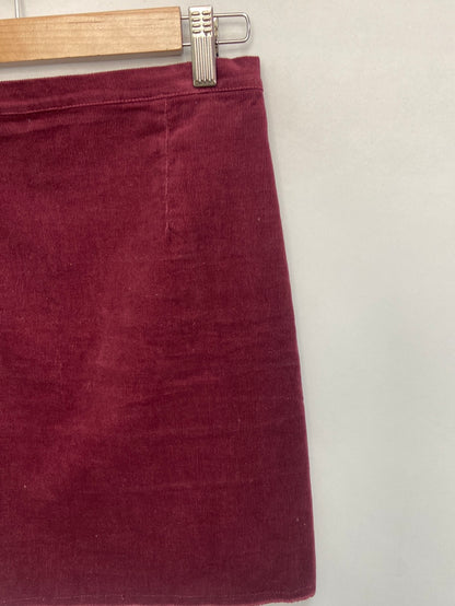 RENATTA&GO.Falda mini micropana burdeos T.36