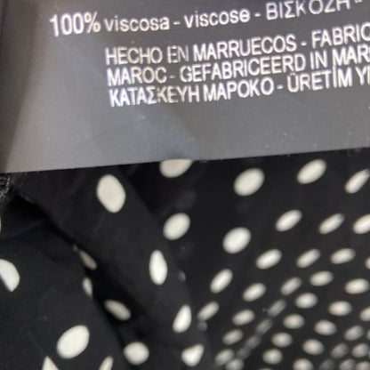 ZARA.Vestido/blusa negra lunares T.XS