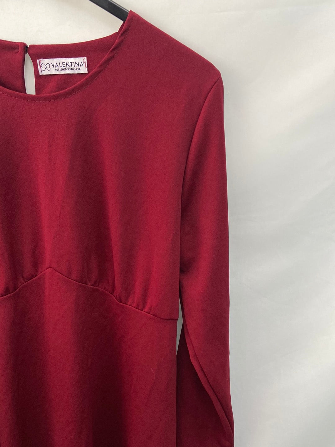 VALENTINA. Vestido burdeos T.l