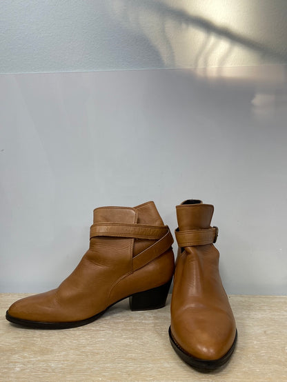 BIMBA Y LOLA. Camel leather ankle boots size 38 (Tara)