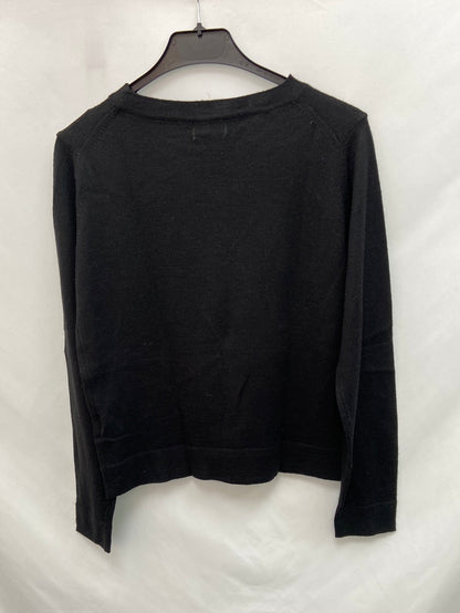 CHARO AGUIRRE.Jersey negro punto T. S