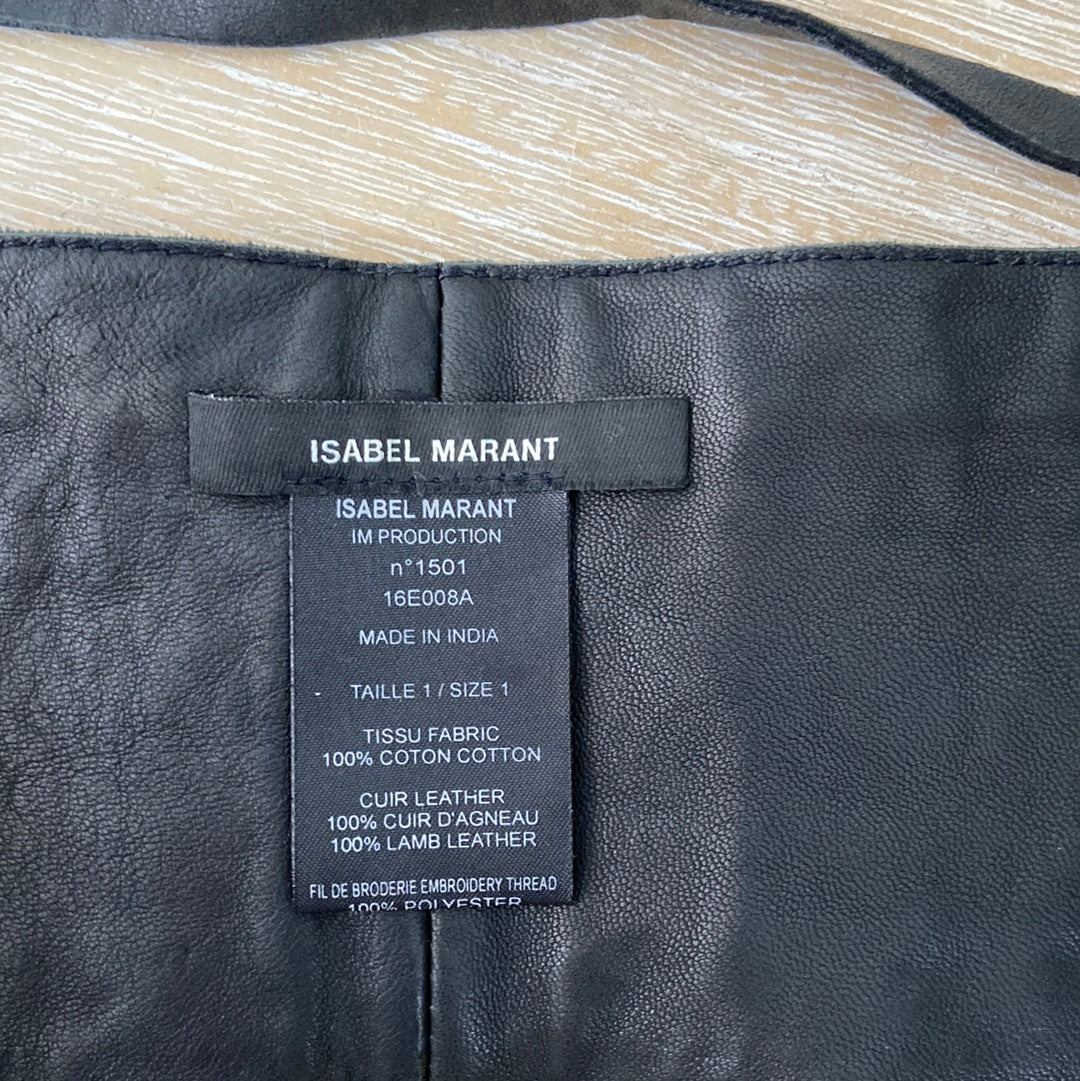 ISABEL MARANT. Leather sash-style belt