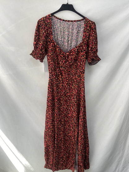 PURA VIDA.Vestido largo flores T.S