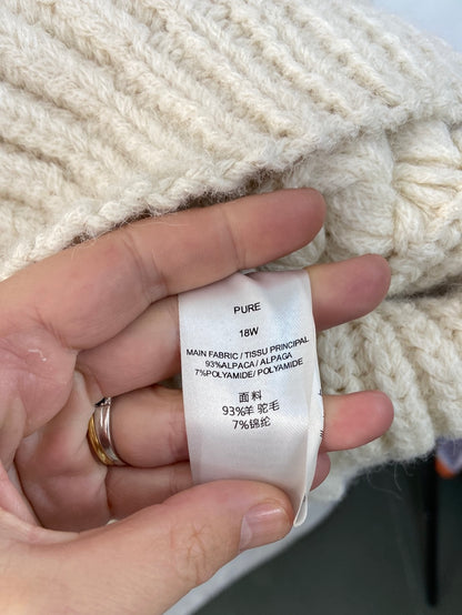 IRO.Beige oversized alpaca TS sweater