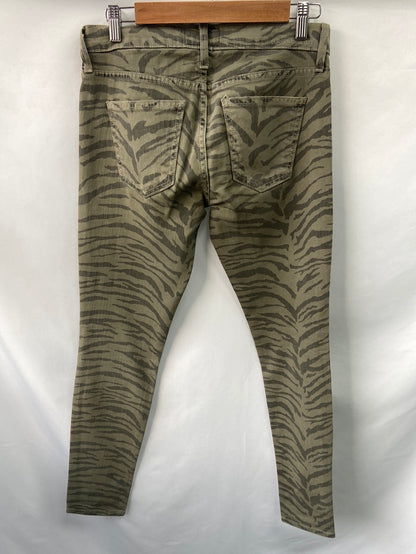 CURRENT ELLIOT. Zebra green pants S.38