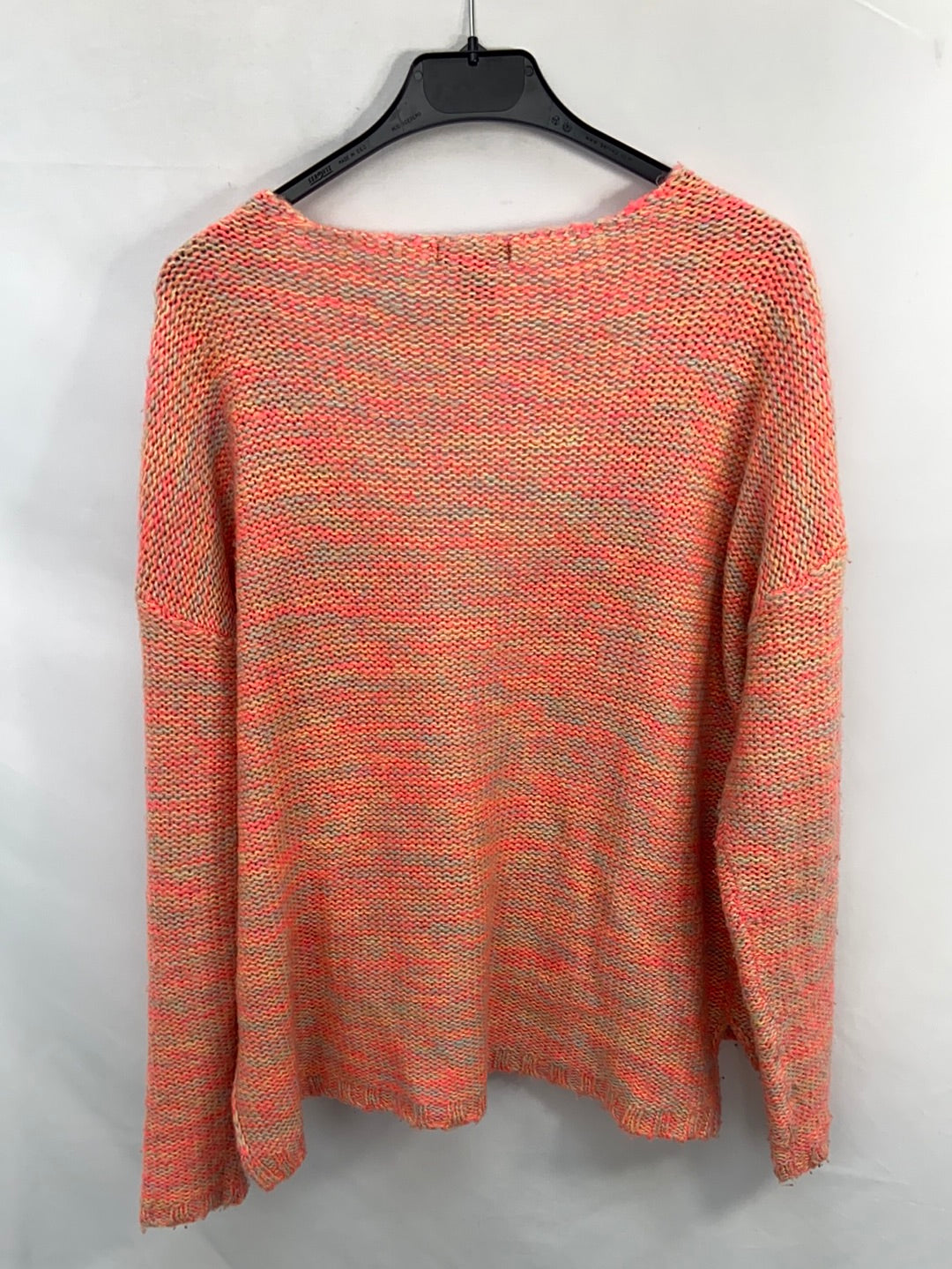 H&M.Jersey naranja hilos colores t.m