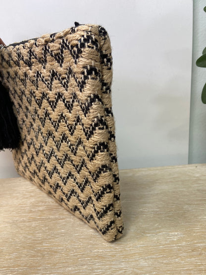 LEFTIES.Cartera de mano rafia