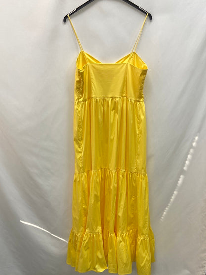 MANGO. vestido largo amarillo  T.M