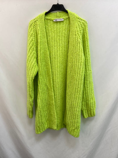 ZARA.Cárdigan verde oversized T.S