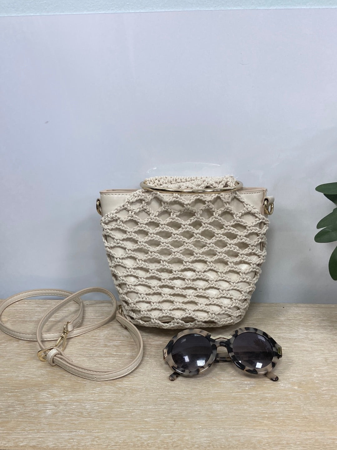 ZARA.Bolso red beige