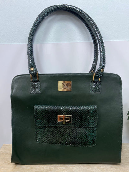 MY MARMOTT. Maxi green bag