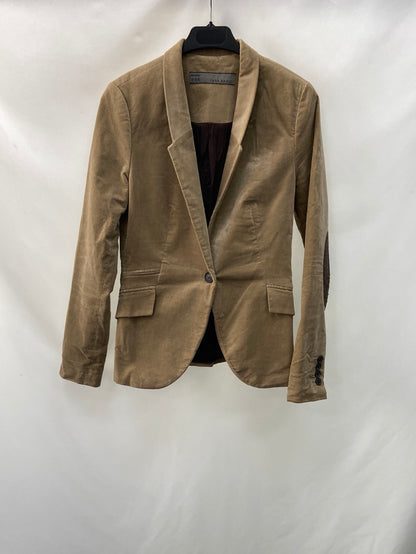 ZARA.Blazer beige textura T.M