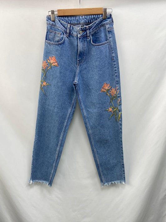 OTRAS. Pantalón denim bordado T.36